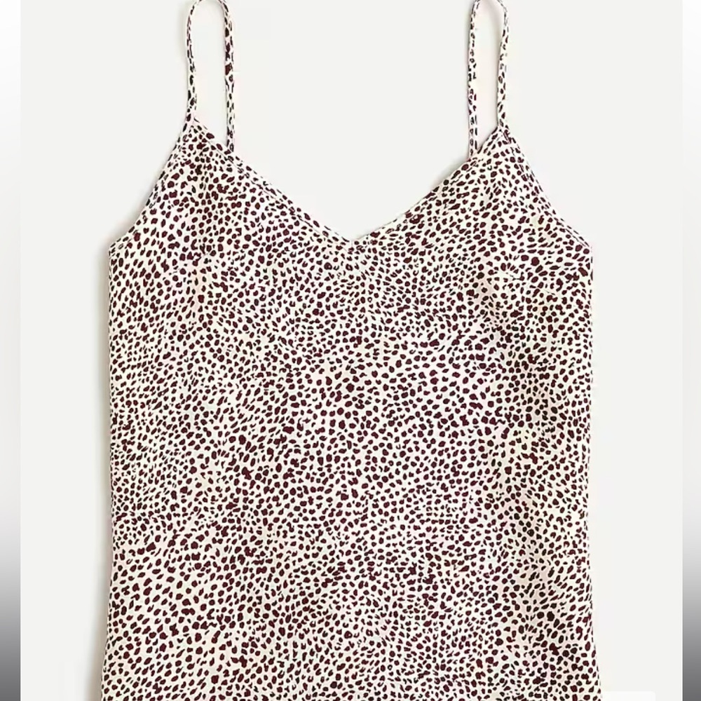 J. Crew Silk Camisole in Leopard